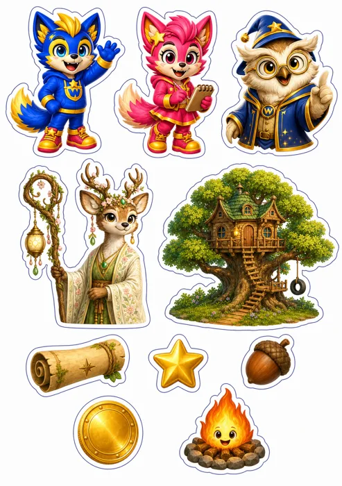 WizzKids Sticker Sheet